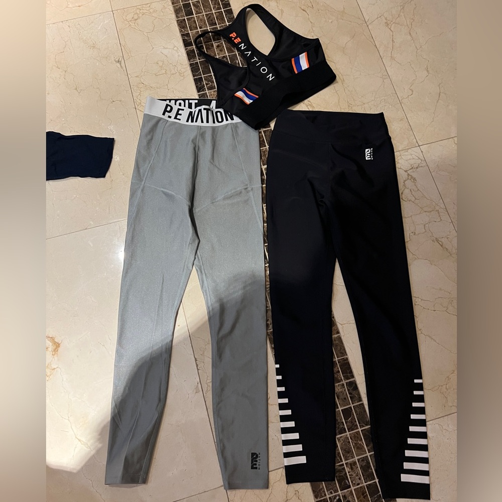 PE Nation leggings and sports bra top set xs P.E
